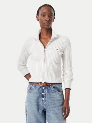 Tommy Jeans Kardigan DW0DW23355 Szary Slim Fit. Szare kardigany Tommy Jeans, m, bez wzorów, z jeansu. Za 449.99 zł.