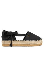 DeeZee Espadryle ZYLS093 Czarny. Czarne espadryle DeeZee, bez wzorów, z materiału, bez obcasa, bez zapięcia. Za 119.99 zł.