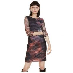 Desigual Damska sukienka Rosa Glam Rosa Glamour 18WWVK67 3044 (rozmiar L). Sukienki Desigual, l, bez wzorów, glamour, bez kołnierzyka, bez ramiączek. W wyprzedaży za 204.00 zł.