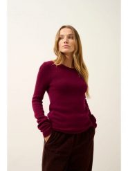 Just Cashmere Kaszmirowy sweter "Joyce" w kolorze bordowym rozmiar: XL. Czerwone swetry Just Cashmere, xl, bez wzorów, z kaszmiru, bez ramiączek. Za 478.62 zł.