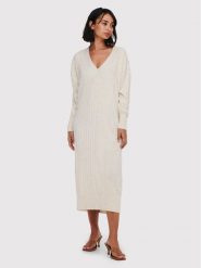 ONLY Sukienka dzianinowa New Tessa 15236372 Beżowy Regular Fit. Brązowe sukienki Only, s, bez wzorów, z dzianiny, bez kołnierzyka, bez ramiączek. Za 179.99 zł.