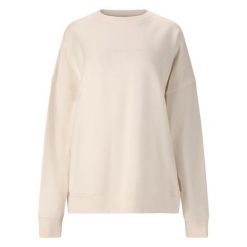 Oversized bluza z okrągłym dekoltem dla kobiet Athlecia Gidon. Szare bluzy Athlecia, bez wzorów, bez kaptura. Za 222.00 zł.