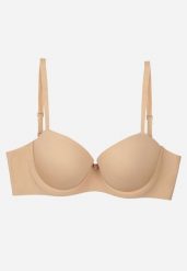 Beżowy Klasyczny Biustonosz o Gładkim Wykończeniu Taniarephis. Brązowe biustonosze Born2be, bez wzorów. Za 39.99 zł.