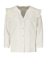 Garcia Bluzka w kolorze białym rozmiar: L. Białe bluzki Garcia, l, bez wzorów, z bawełny, bez kołnierzyka, bez ramiączek. Za 74.28 zł.