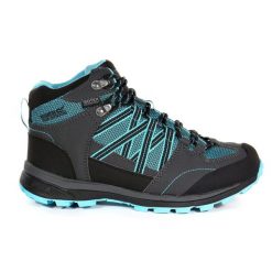Buty trekkingowe damskie Regatta Samaris II Mid wodoodporne. Niebieskie trekkingi Regatta, z gumy, trekkingowe. Za 271.00 zł.