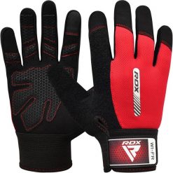 Rękawiczki treningowe W1 - wyjątkowo przyczepne - Czerwony - L. Czerwone rękawiczki RDX SPORTS, bez wzorów, sportowe. Za 189.00 zł.