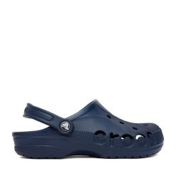 Klapki Crocs. Niebieskie klapki Crocs, bez wzorów, bez obcasa. Za 199.99 zł.