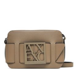 Torebka Armani Exchange. Brązowe torebki klasyczne Armani Exchange, bez wzorów, bez dodatków. Za 569.99 zł.
