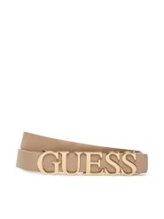 Guess Pasek Damski BW9257 P5320 Beżowy. Brązowe paski Guess, z aplikacjami, ze skóry. Za 199.99 zł.