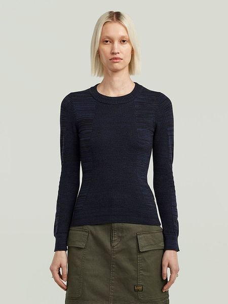 G-Star Sweter w kolorze granatowym rozmiar: XL. Niebieskie swetry G-Star, xl, bez wzorów, z bawełny, bez ramiączek. Za 149.95 zł.