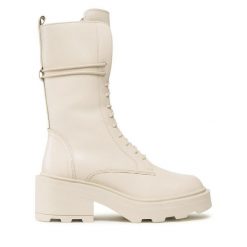 Botki Gino Rossi. Brązowe botki Gino Rossi, bez wzorów, bez obcasa, na słupku, bez zapięcia. Za 379.99 zł.