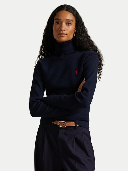 Polo Ralph Lauren Golf 211959287001 Granatowy Regular Fit. Niebieskie golfy Polo Ralph Lauren, xxl, bez wzorów, z bawełny, bez ramiączek. Za 949.99 zł.