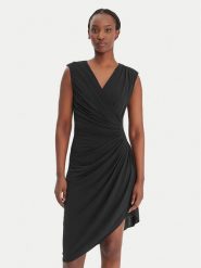 KARL LAGERFELD Sukienka koktajlowa B1W13030 Czarny Slim Fit. Czarne sukienki KARL LAGERFELD, m, bez wzorów, z syntetyku, wizytowe, bez kołnierzyka, bez ramiączek. Za 1,099.00 zł.