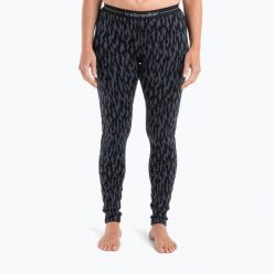 Spodnie termoaktywne damskie icebreaker Merino 260 Vertex Leggings Glacial Camo. Czarne bielizna sportowa Icebreaker, bez wzorów, narciarskie. Za 359.99 zł.