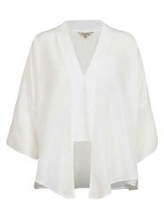 Herrlicher Bluzka "Lorelle" w kolorze kremowym rozmiar: L. Brązowe bluzki Herrlicher, l, bez wzorów, z asymetrycznym kołnierzem, bez ramiączek. Za 104.99 zł.