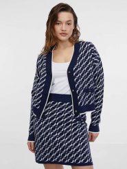 Orsay Kardigan w kolorze granatowo-białym rozmiar: L. Niebieskie kardigany Orsay, l, bez wzorów. Za 83.22 zł.