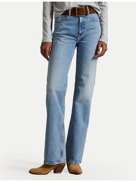 Polo Ralph Lauren Jeansy 211970178001 Niebieski Regular Fit. Niebieskie jeansy Polo Ralph Lauren, bez wzorów. Za 989.99 zł.