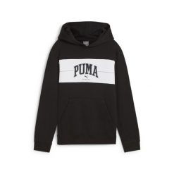 Młodzieżowa bluza z kapturem PUMA SQUAD PUMA Black. Czarna bluzy Puma, m, bez wzorów, z dzianiny, z kapturem. Za 140.99 zł.