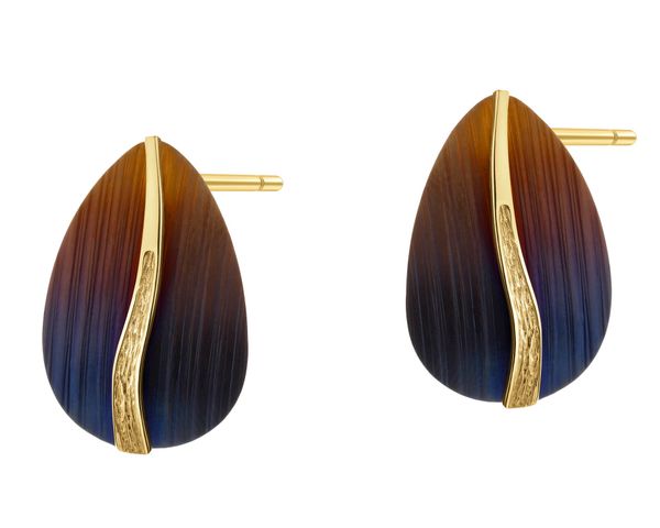 Kolczyki ze srebra i tytanu. Kolczyki Apart, pozłacane. Za 324.00 zł.