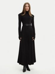 NORMA KAMALI Sukienka wieczorowa KK3243PLF87001 Czarny Slim Fit. Czarne sukienki Norma Kamali, l, bez wzorów, z syntetyku, wizytowe, bez kołnierzyka, bez ramiączek. Za 999.99 zł.
