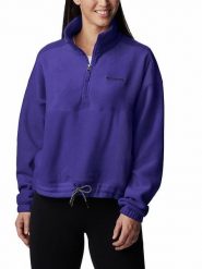 Columbia Bluza polarowa "Brushy Bay" w kolorze fioletowym rozmiar: S. Różowe bluzy Columbia, s, bez wzorów, z polaru, bez kaptura. Za 159.95 zł.