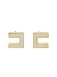 Elisabetta Franchi Kolczyki OR-47K-51E2-V120 Biały. Białe kolczyki Elisabetta Franchi. Za 359.99 zł.