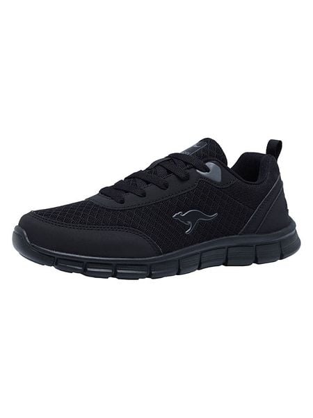 Kangaroos Sneakersy "K-RF Bethy" w kolorze czarnym rozmiar: 42. Czarne trampki KangaROOS, bez wzorów, z materiału, bez zapięcia. Za 95.95 zł.
