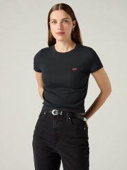 Levi's Koszulka w kolorze czarnym rozmiar: XXL. Czarne bluzki Levi's®, s, bez wzorów, z bawełny, bez kołnierzyka, bez ramiączek. Za 64.95 zł.