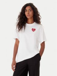 HUGO T-Shirt Vintag 50551445 Écru Regular Fit. T-shirty Hugo, xs, bez wzorów, z bawełny, bez kołnierzyka, bez ramiączek. Za 269.99 zł.