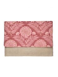 BLE Kopertówka w kolorze beżowo-różowym - 24 x 17 x 1 cm rozmiar: onesize. Brązowe kopertówki BLE, bez wzorów, z materiału, bez dodatków. Za 25.95 zł.