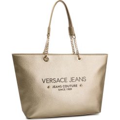 Torebka VERSACE JEANS COUTURE - E1VTBBD3 71089 901. Żółte shopper Versace Jeans Couture, bez wzorów, z jeansu, bez dodatków. Za 679.00 zł.