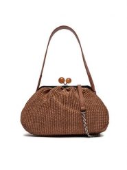 Weekend Max Mara Torebka Fortuna 2415511055 Brązowy. Brązowe torebki klasyczne Weekend Max Mara, bez wzorów, z materiału, bez dodatków. Za 1,149.00 zł.