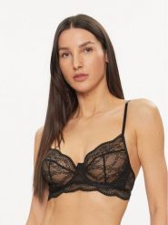 Hunkemöller Biustonosz z fiszbiną Isabelle 184821 Czarny. Czarne biustonosze Hunkemöller, bez wzorów, z syntetyku. Za 99.99 zł.