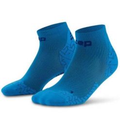Damskie skarpety kompresyjne sportowe za kostkę low cut Core Run Ultralight CEP. Niebieskie skarpety CEP, bez wzorów, z elastanu. Za 79.00 zł.