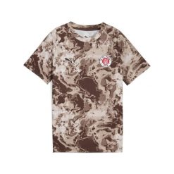 Młodzieżowa koszulka przedmeczowa FC St. Pauli PUMA Espresso Brown White. Biała bluzki Puma, m, bez wzorów, młodzieżowe, bez kołnierzyka, bez ramiączek. Za 269.00 zł.