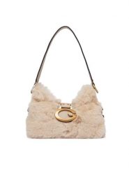 Guess Torebka Camden Mini HWFB93 08720 Beżowy. Brązowe torebki klasyczne Guess, z aplikacjami, z materiału, bez dodatków. Za 584.99 zł.