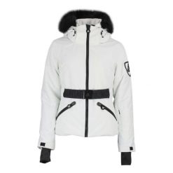 Damska kurtka wodoodporna Peak Mountain Alcone. Białe kurtki narciarskie Peak Mountain, bez wzorów, bez kaptura, narciarskie. W wyprzedaży za 634.00 zł.