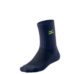Skarpetki Mizuno Volley Marine. Niebieskie skarpety Mizuno, bez wzorów, z bawełny. Za 30.10 zł.
