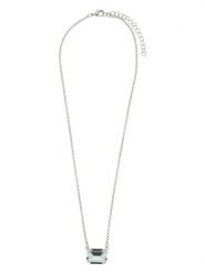 Otazu Naszyjnik z kryształem Swarovski - dł. 46 cm rozmiar: onesize. Szare naszyjniki Otazu, z kryształem, z mosiądzu. Za 130.99 zł.