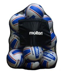 Torba na Piłki Molten Equipe. Czarne torby na ramię MOLTEN, bez wzorów, z materiału, eleganckie, na ramię, duże, bez dodatków. Za 120.95 zł.