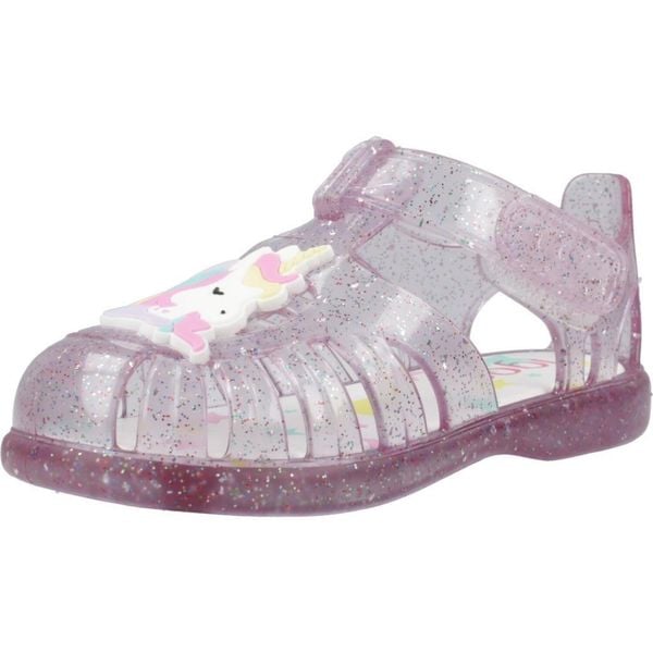 Sandały IGOR TOBBY UNICORN Fioletowy. Fioletowe sandały Igor, bez wzorów, z gumy, bez obcasa, bez zapięcia. Za 108.99 zł.