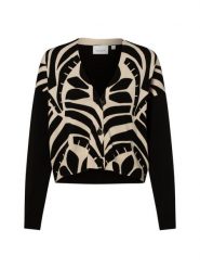 Comma casual identity Kardigan Kobiety Bawełna czarny|beżowy, S. Brązowe kardigany comma casual identity, s, bez wzorów, z bawełny. Za 279.95 zł.