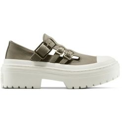Sandały Converse Chuck Taylor As Lugged Heel Mj, Dla obu płci. Zielone sandały Converse, bez wzorów, ze skóry, bez obcasa, bez zapięcia. Za 490.00 zł.