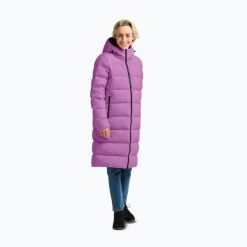 Płaszcz puchowy damski Jack Wolfskin Frozen Palace Coat. Czerwone płaszcze Jack Wolfskin, na zimę, m, bez wzorów, z materiału, bez kaptura. Za 1,439.00 zł.