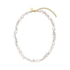 Purelei Purelei Naszyjnik Crystal Wave Naszyjniki 1 ct Damski. Żółte naszyjniki Purelei, z kryształem, pozłacane. Za 271.29 zł.