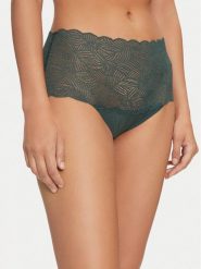 Chantelle Figi klasyczne z wysokim stanem Soft Stretch C11G80 Zielony. Zielone figi Chantelle, bez wzorów, z syntetyku. Za 49.99 zł.