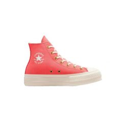 Buty Kobieta Converse Flagli róża. Czerwone trampki Converse, bez wzorów, bez zapięcia. Za 235.99 zł.