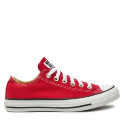 Trampki Converse. Czerwone trampki Converse, bez wzorów, bez zapięcia. Za 189.99 zł.