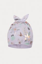Czapka przejściowa. Fioletowe czapki BROEL, bez wzorów, z bawełny. W wyprzedaży za 2.90 zł.