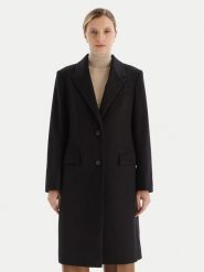 BOSS Płaszcz wełniany Classin 50548371 Czarny Regular Fit. Czarne płaszcze Boss, na zimę, bez wzorów, z wełny, bez kaptura. Za 2,429.00 zł.